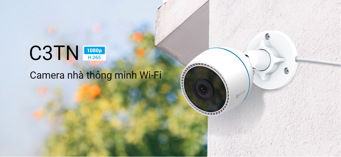 Camera Ezviz C3TNlà camera full HD tích hợp Tiêu chuẩn IP67 để sử dụng dưới điều kiện ngoài trời Ezviz C3TN Bảo vệ ngôi nhà của bạn một cách đơn giản nhất.